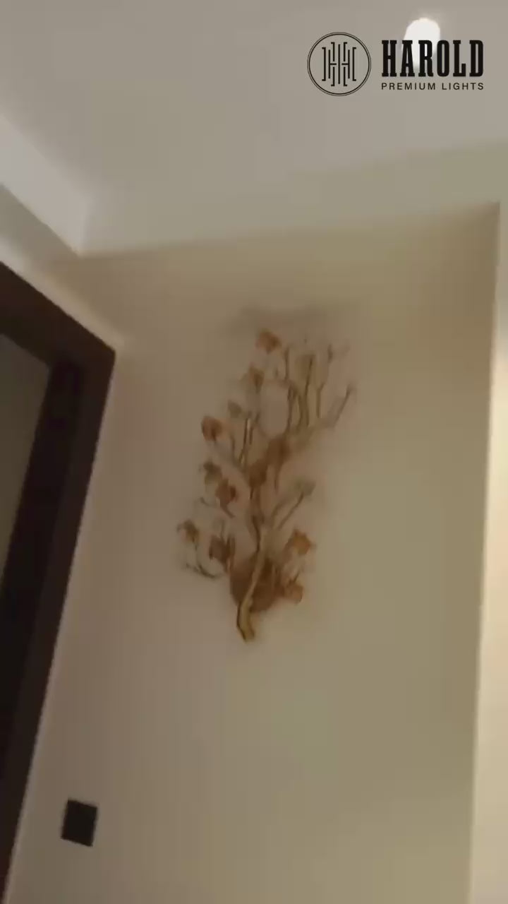 Floral Halo Radiance Wall Light