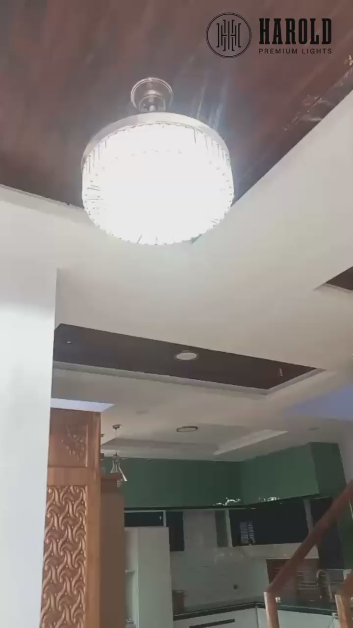 Crystal Chandelier Ceiling Fan with Remote Control