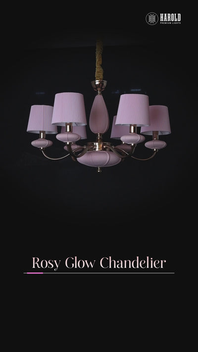 Rosy Glow Chandelier