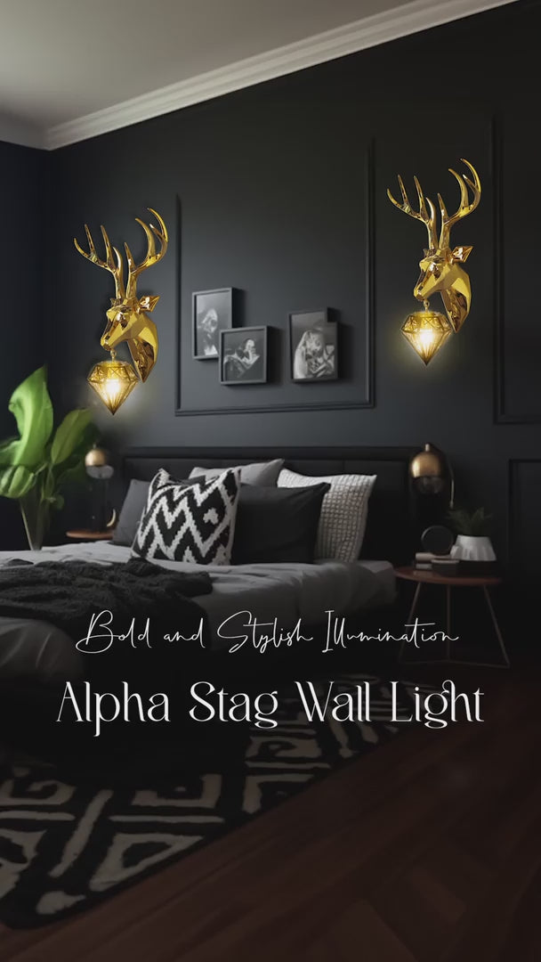 Alpha Stag Wall Light