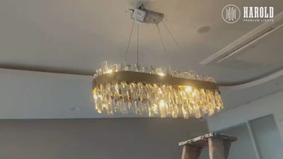 Arctic Glow Dining Chandelier