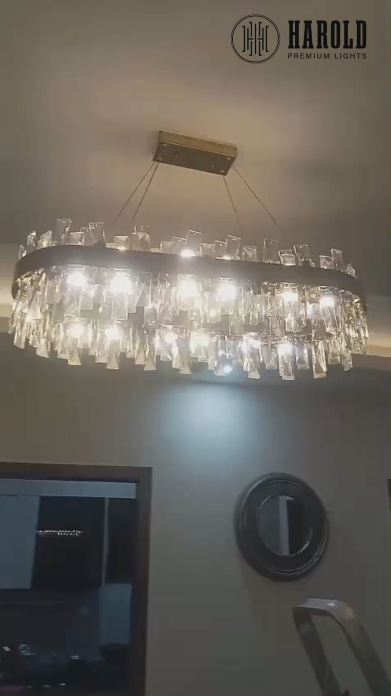 Arctic Glow Dining Chandelier
