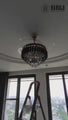Black Mamba Chandelier Ceiling Fan with Remote Control