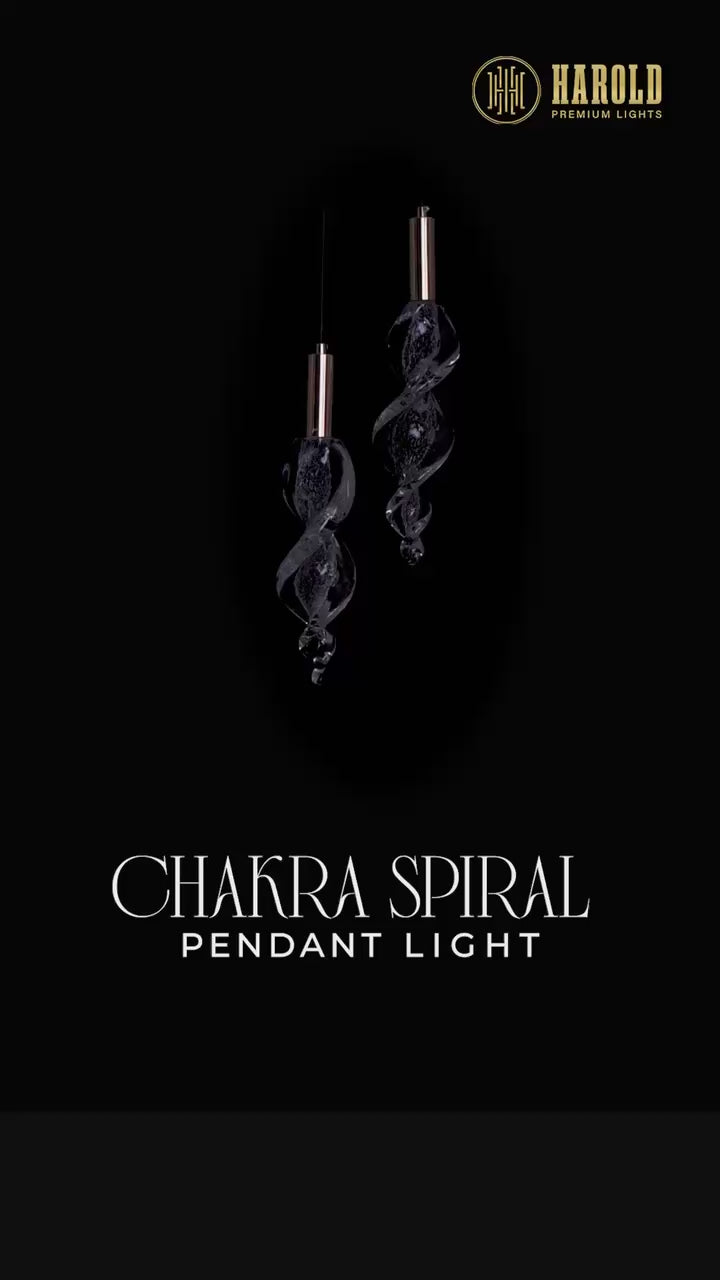 Chakra Spiral Temple Light - Hanging Light for Pooja Room