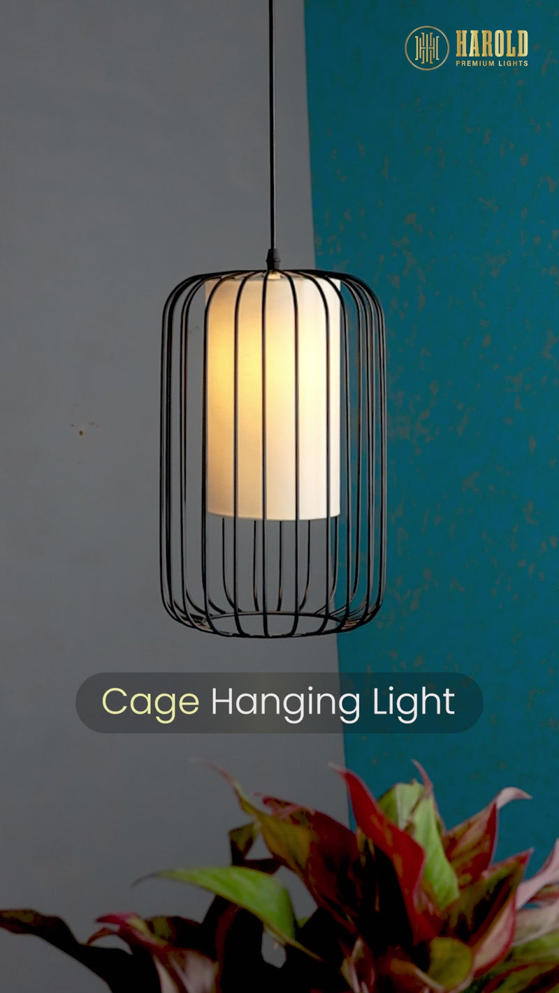 Metal Cage Hanging Light