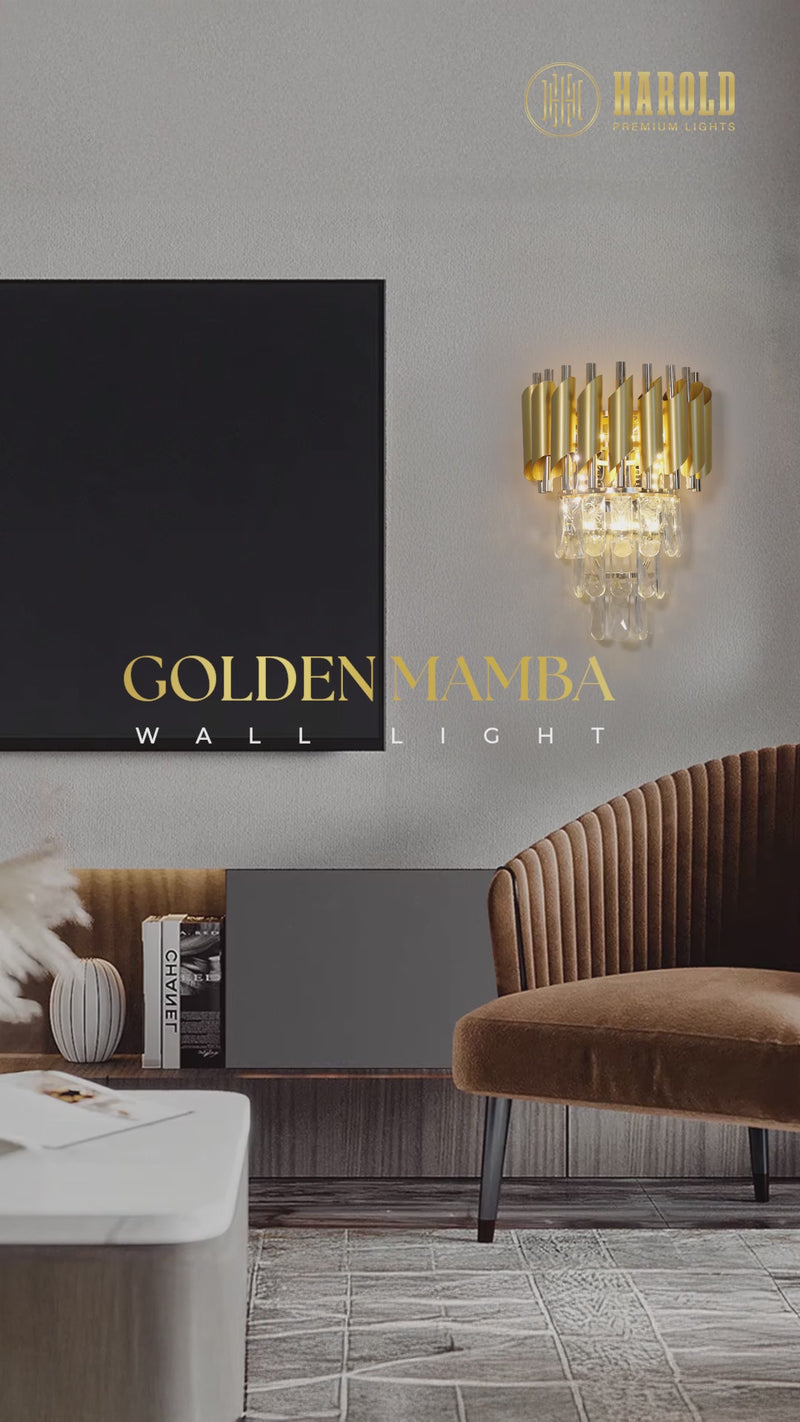 Golden Mamba Wall Light