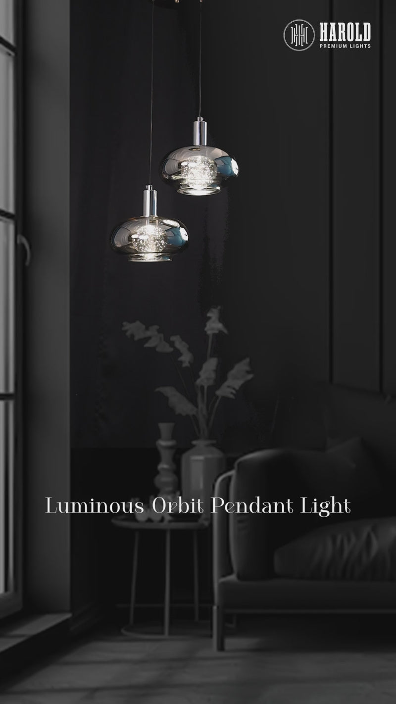 Luminous Orbit Temple Light - Hanging Light for Pooja Room