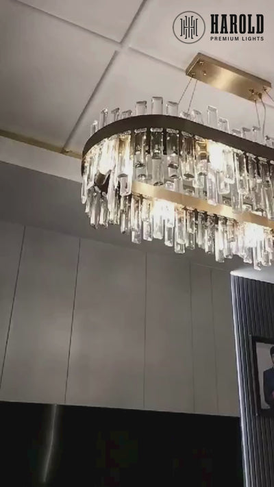 Arctic Glow Dining Chandelier