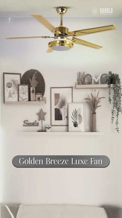 Golden Breeze Luxe Ceiling Fan