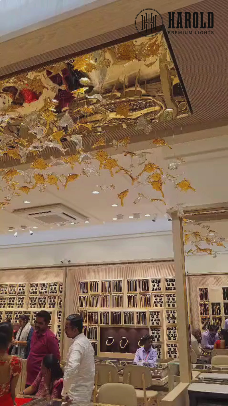 Autumn Leaves Chandelier