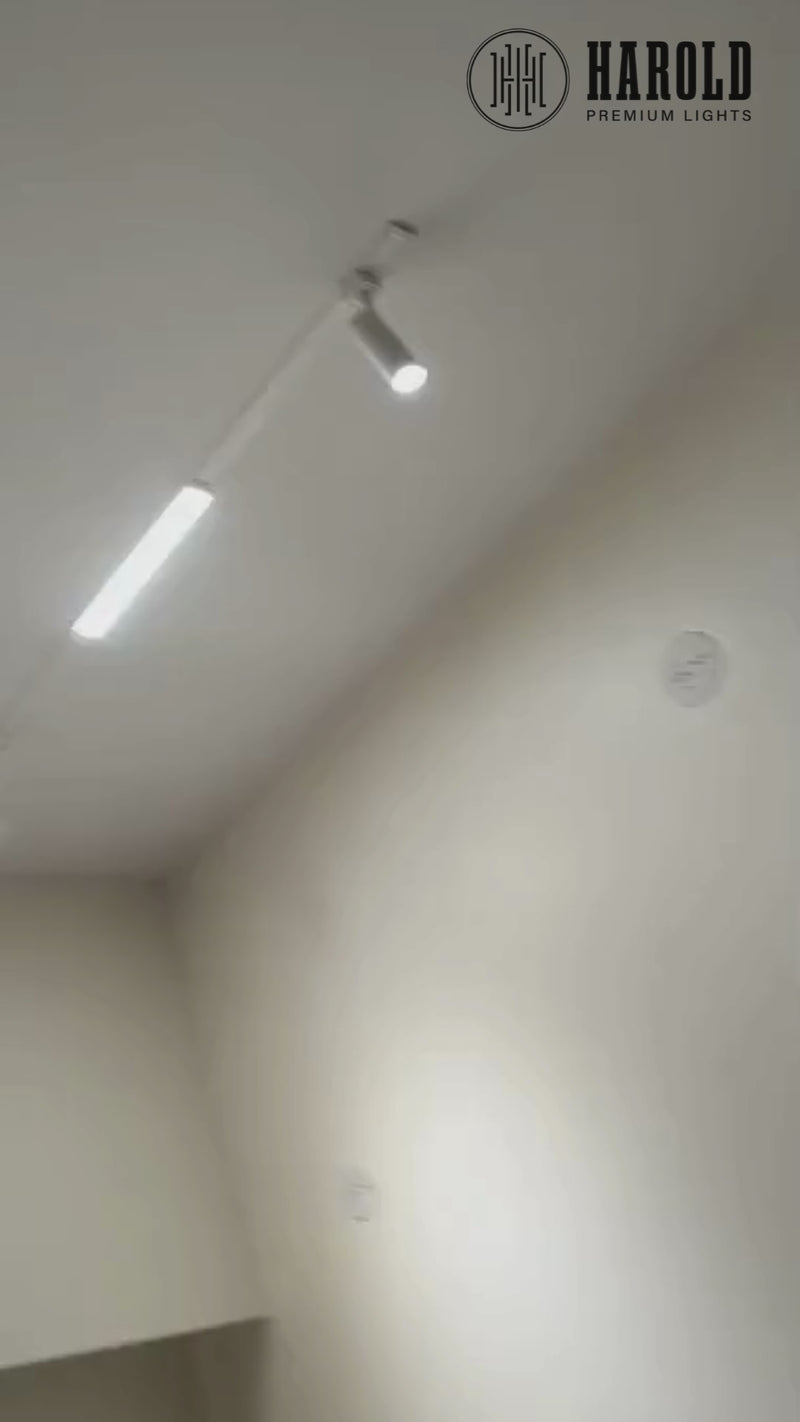 Ultrathin Magnetic Track Light Channel