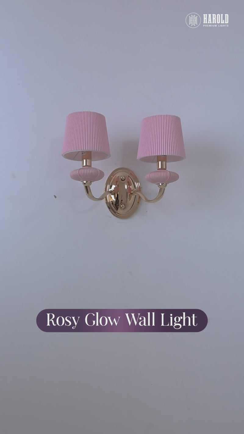 Rosy Glow Wall Light