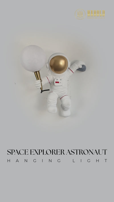 Space Explorer Astronaut Wall Light