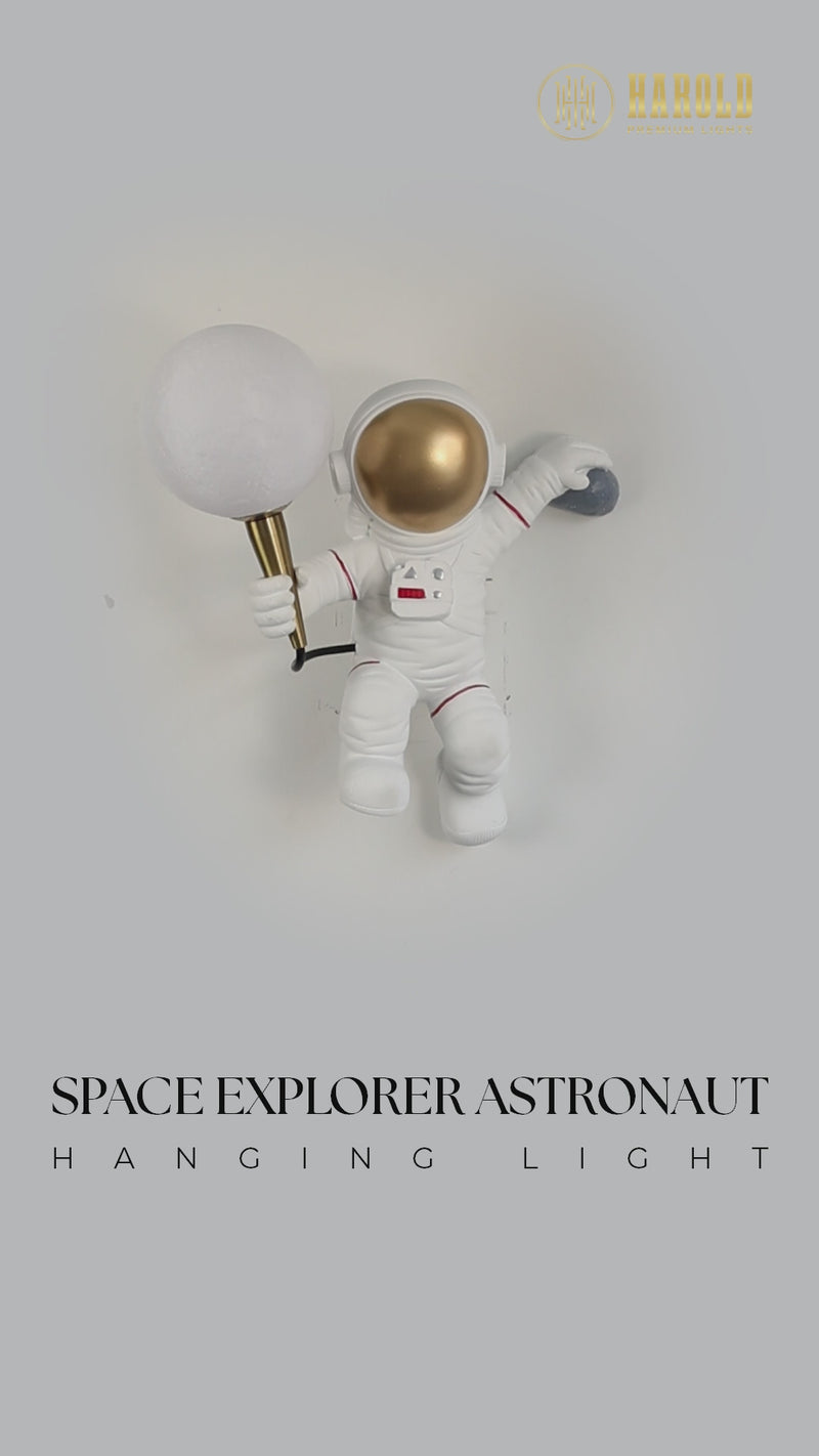 Space Explorer Astronaut Wall Light