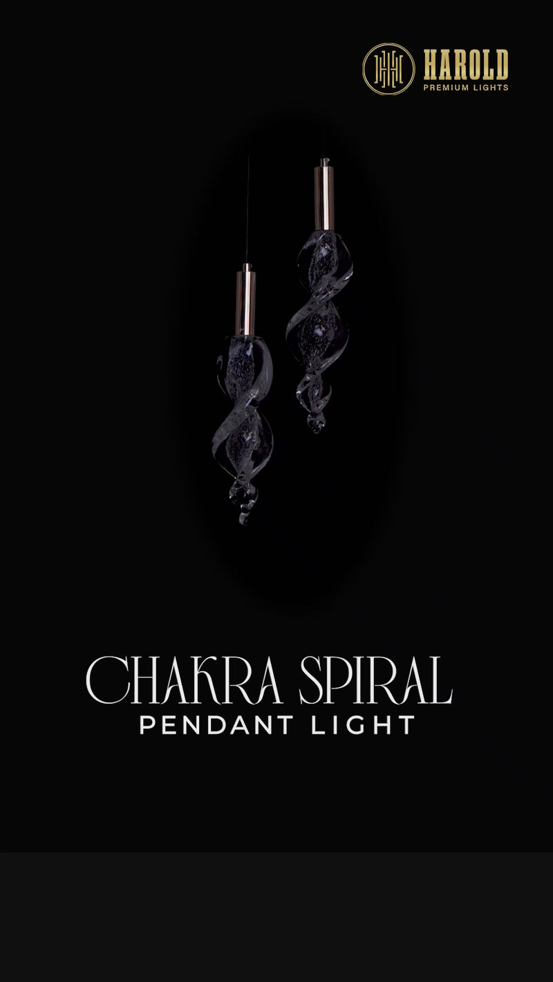 Chakra Spiral Pendant Light