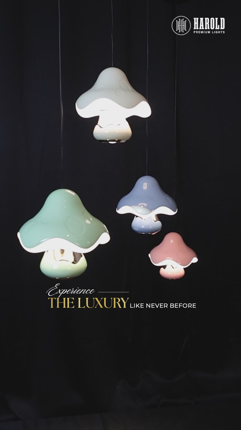 Mushroom Glow Pendant Light