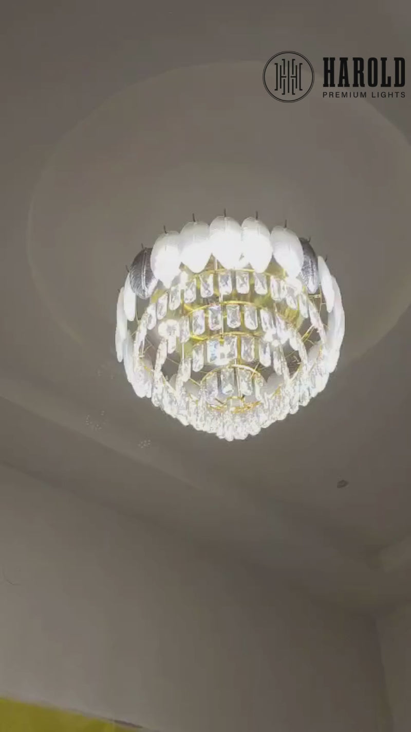 Strelitzia Gold Chandelier