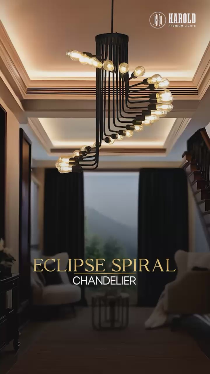 Eclipse Spiral Chandelier