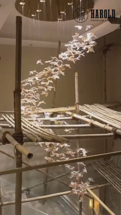 Colocasia Leaves Modern Chandelier