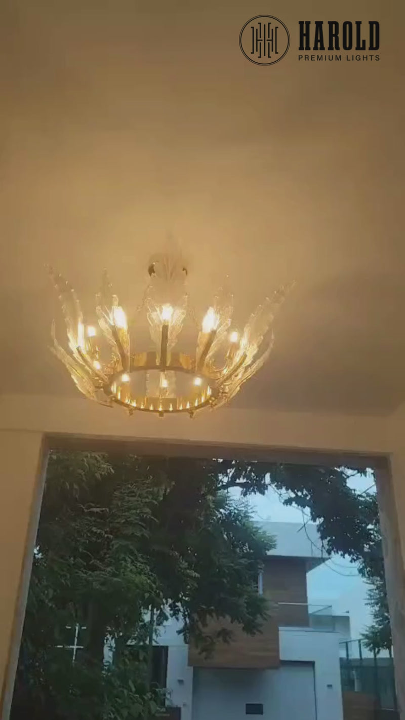 Lotus Leaf Chandelier