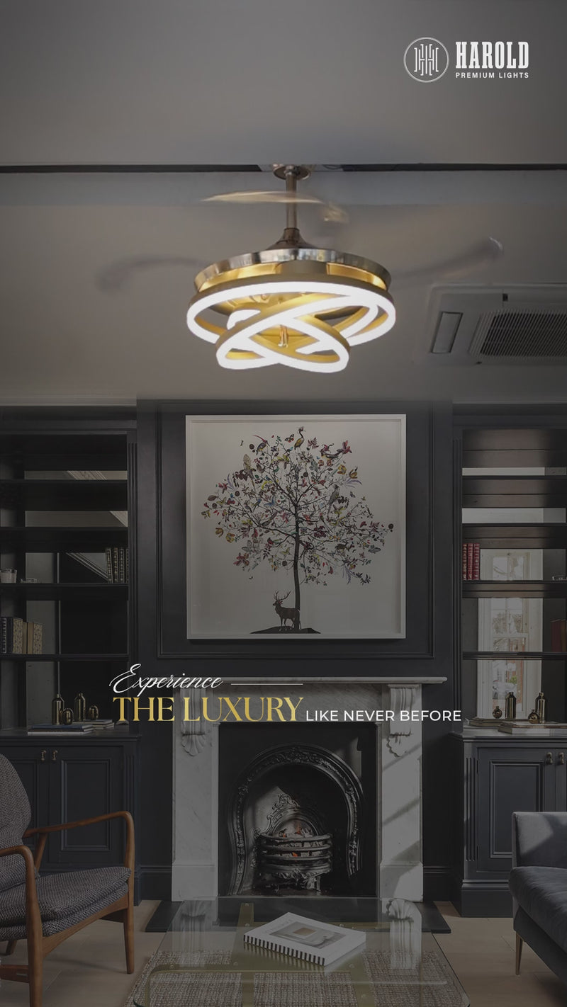 Trinity Nezha Chandelier Ceiling Fan with Remote Control