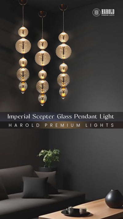 Imperial Scepter Glass Pendant Light