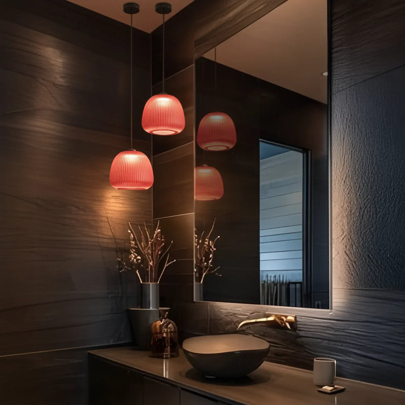 Crimson Dome Pendant Light