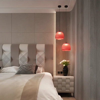 Crimson Dome Pendant Light