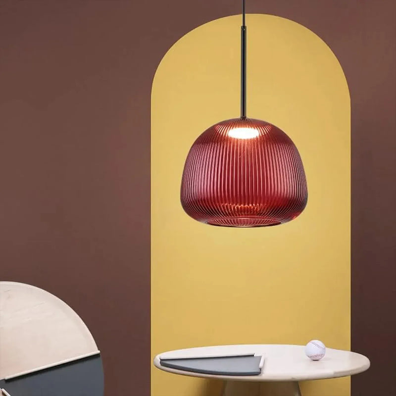 Crimson Dome Pendant Light