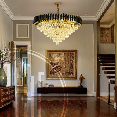 Black Mamba Round Chandelier - Alexa Enabled
