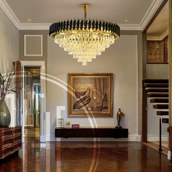 Black Mamba Round Chandelier - Alexa Enabled