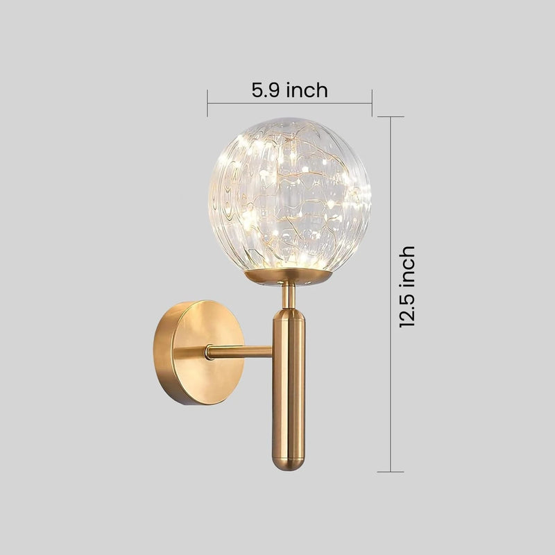 Fairy Glass Ball Wall Light
