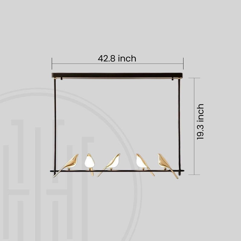 Chirpy Bird Dining Chandelier