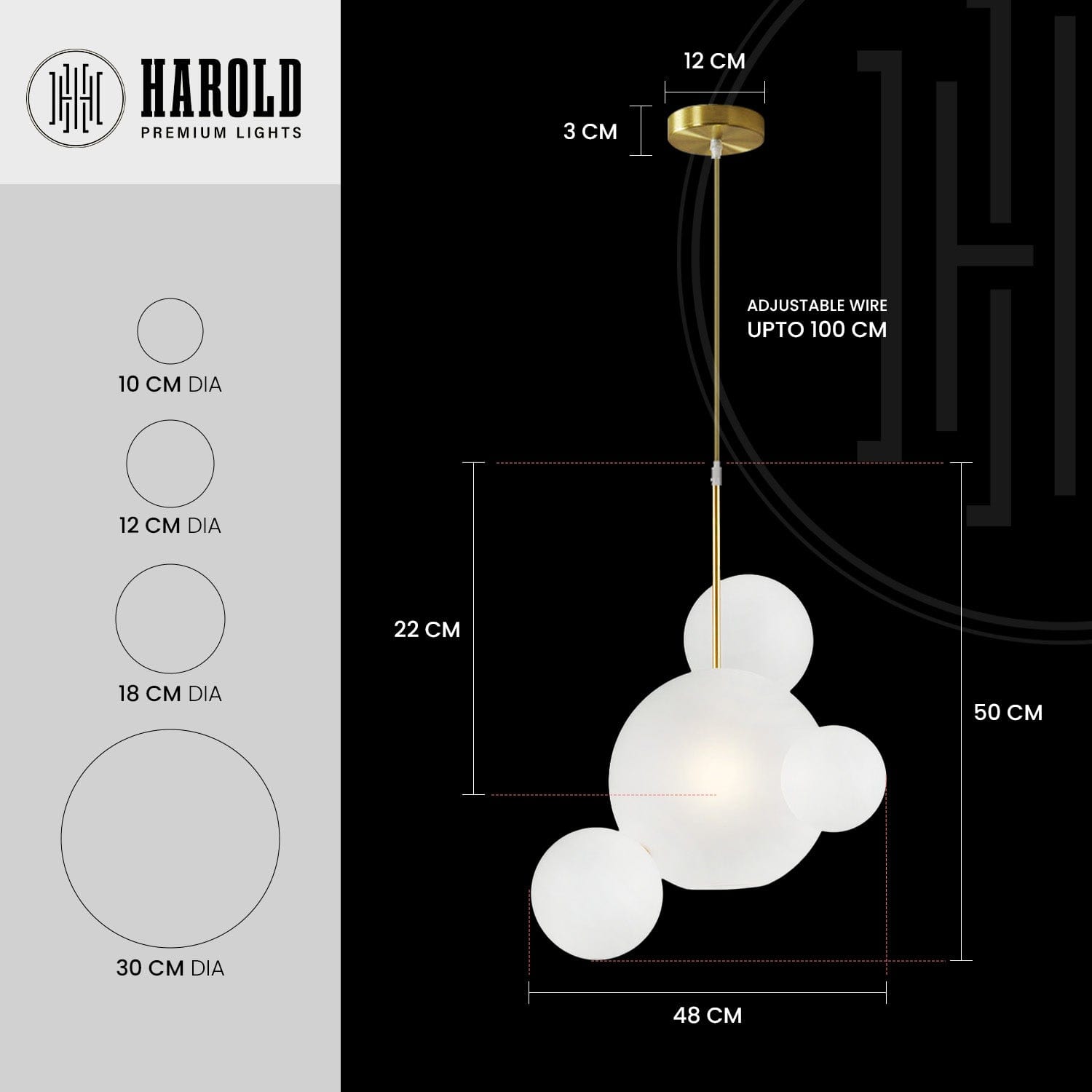 Soap Bubble Hanging Light