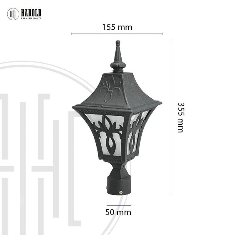 Black Metal Gate Light HL-301