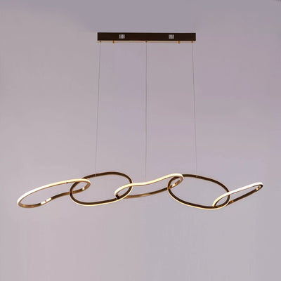 Abstract 5 Ring Dining Chandelier