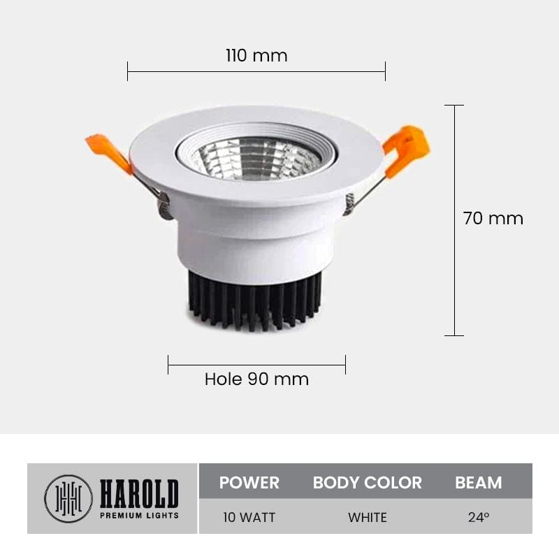 Concealed Round COB Spotlight Harold Electricals