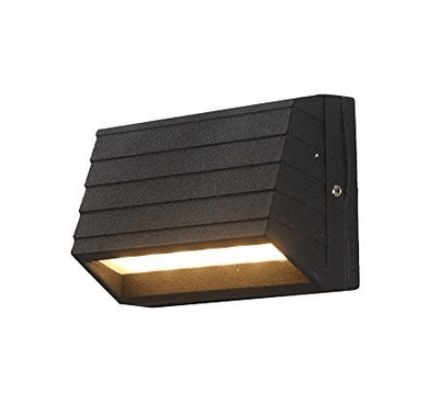 4 Watt Led Outdoor Exterior Step Up/Down, IP65 New Long Grey Finish Warm White