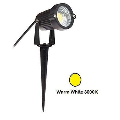 Harold Electricals-LED Outdoor Garden Spot And Spike 5W IP65, Warm White 3000K, With 1 Year Warranty, Aluminium Body (5Watt)