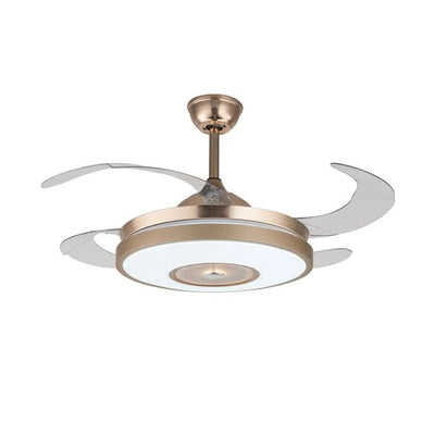Cleoda LED Retractable Blades Chandelier Ceiling Fan With Remote Control