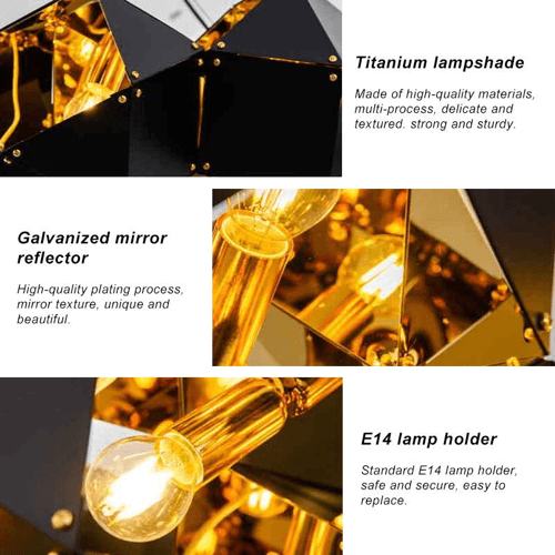 Tipo 14 Lights Modern Metal Chandelier