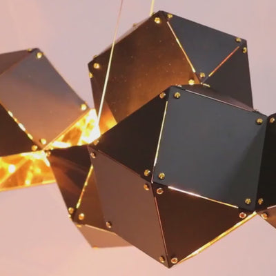 Tipo Modern Black Metal Chandelier