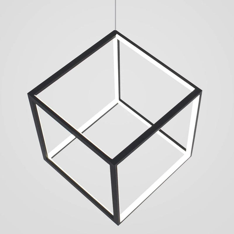 Modern Geometric Cube LED Pendant Light