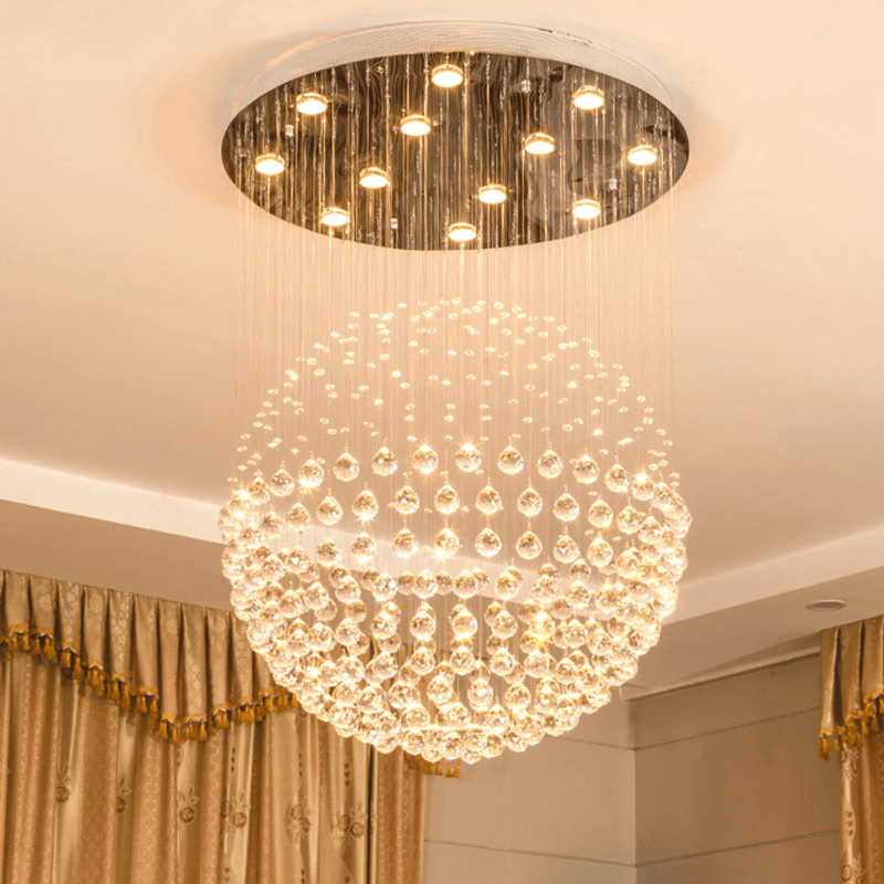 Spherical Crystal Flush Mount Chandelier Harold Electricals
