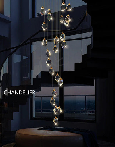 Diamond Cut Duplex Chandelier