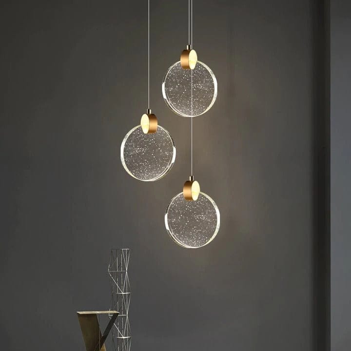 Led Hnaging Light Light Gold Crystal LED Hanging Pendant Light – Harold Electricals