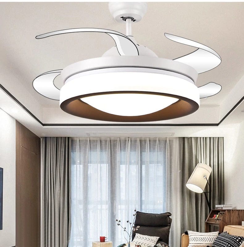 White Ceiling Fan With Remote Control