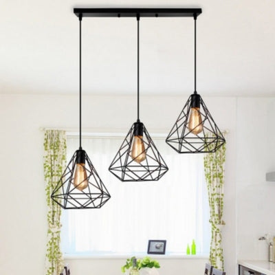 Black Diamond Hanging Pendant Light
