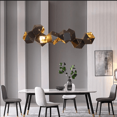 Tipo Modern Black Metal Chandelier