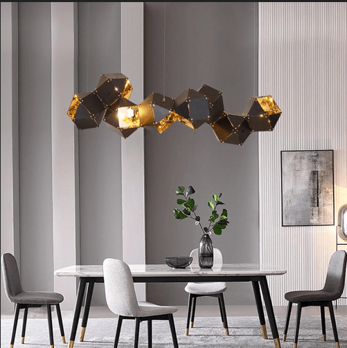 Tipo Modern Black Metal Chandelier